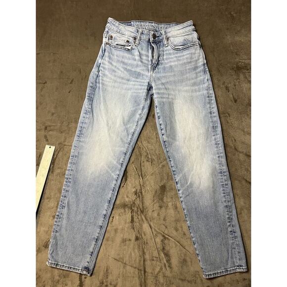 American Eagle Athletic Skinny Airflex + Distressed Jeans Size 26 x‎ 28 - Picture 1 of 9